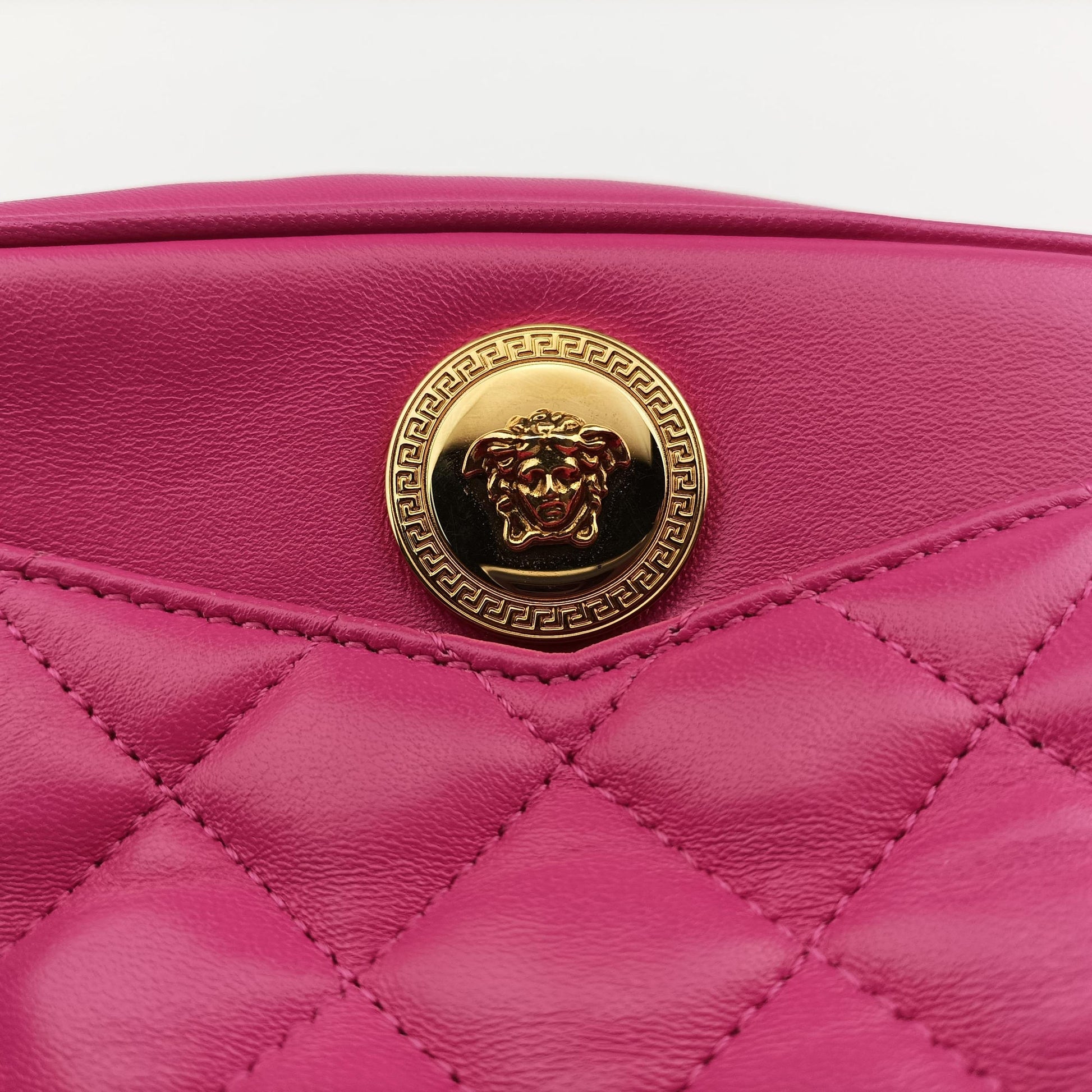 La Medusa Camera Rose Leather ラ メドゥーサ カメラ ローズ レッド レザー 