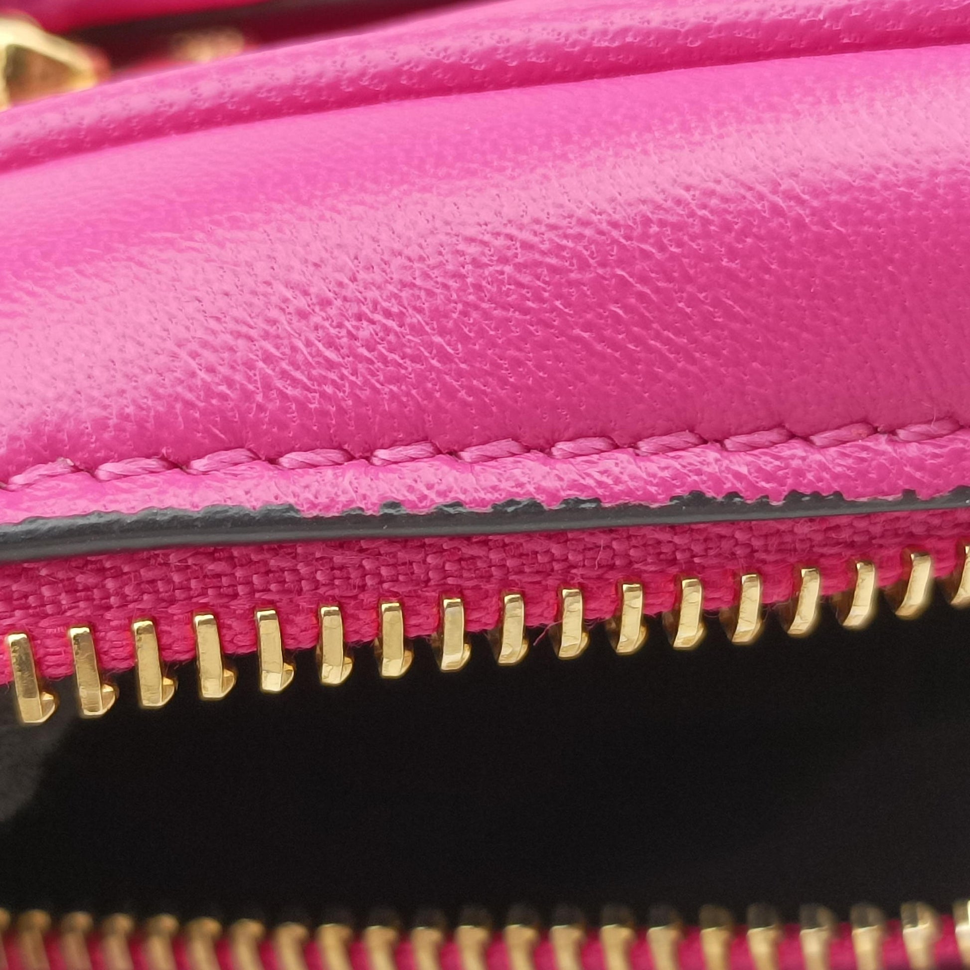 La Medusa Camera Rose Leather ラ メドゥーサ カメラ ローズ レッド レザー 