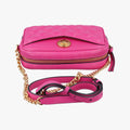 La Medusa Camera Rose Leather ラ メドゥーサ カメラ ローズ レッド レザー 