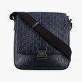 GG Plus GG Supreme Navy Leather 406368 A021227868GGプラス GGスプリーム ネイビー レザー 406368 A021227868