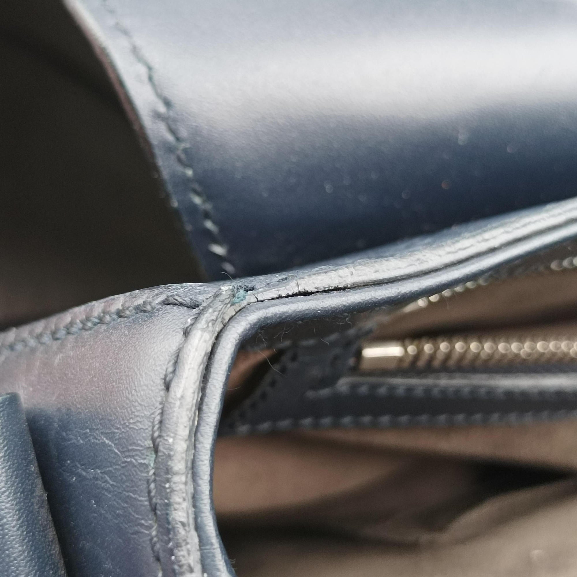 GG Plus GG Supreme Navy Leather 406368 A021227868GGプラス GGスプリーム ネイビー レザー 406368 A021227868