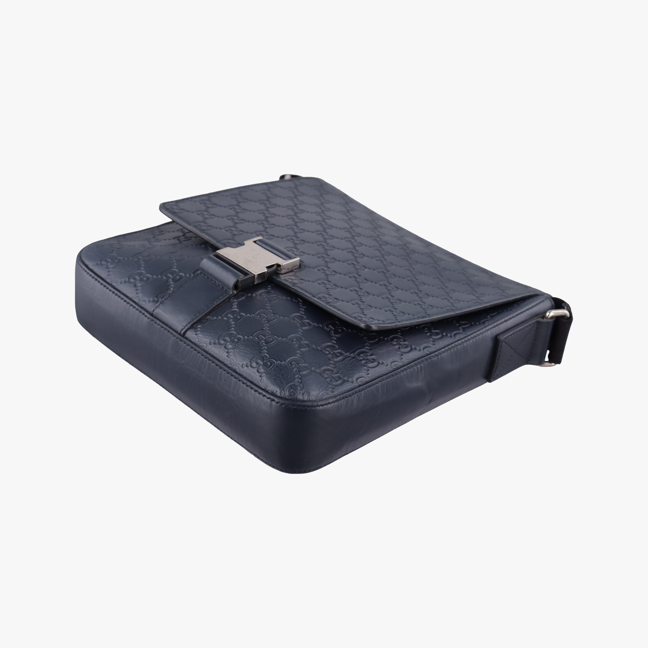 GG Plus GG Supreme Navy Leather 406368 A021227868GGプラス GGスプリーム ネイビー レザー 406368 A021227868