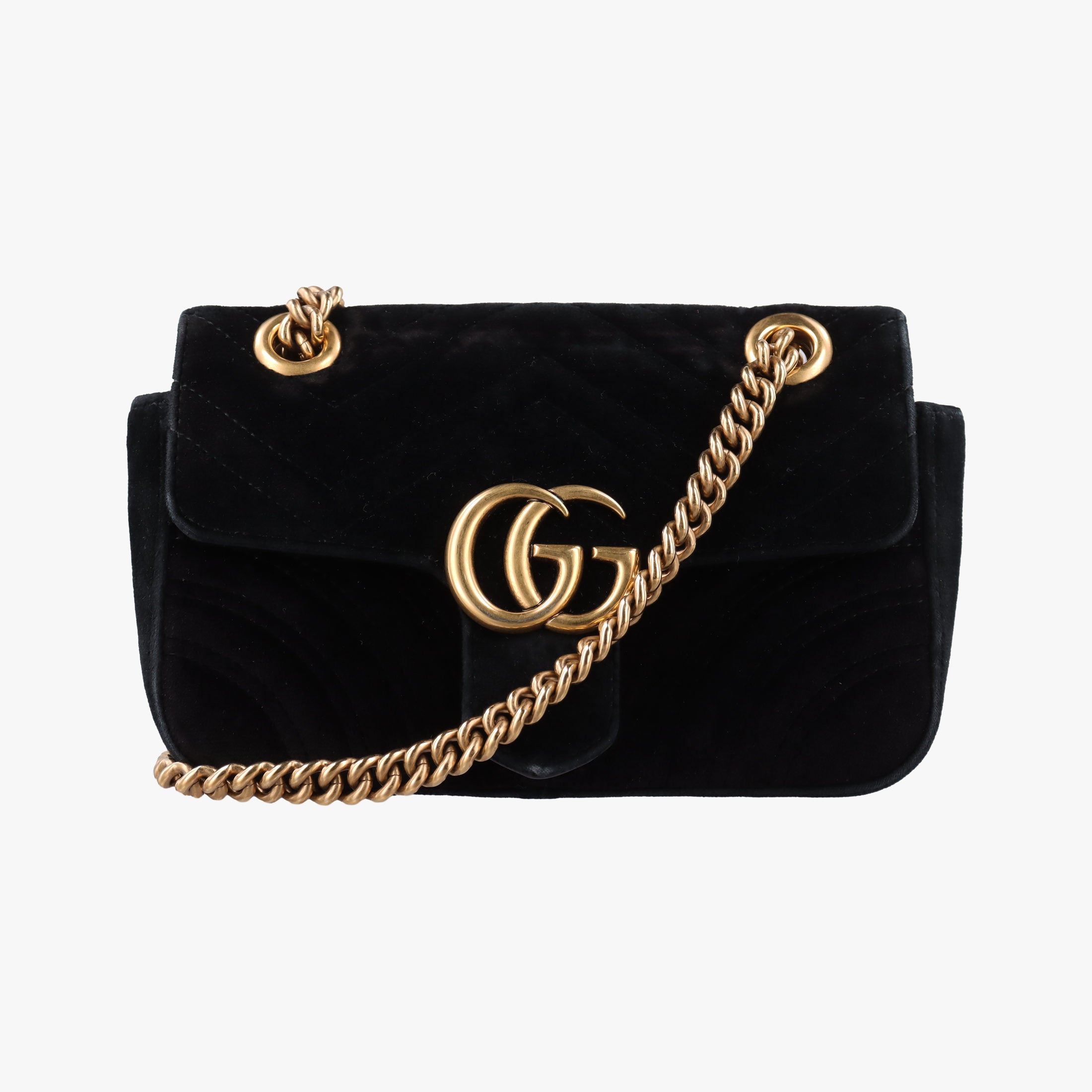 GG Marmont Black velour 446744 G021908351GGマーモント ブラック ベロア 446744 G021908351