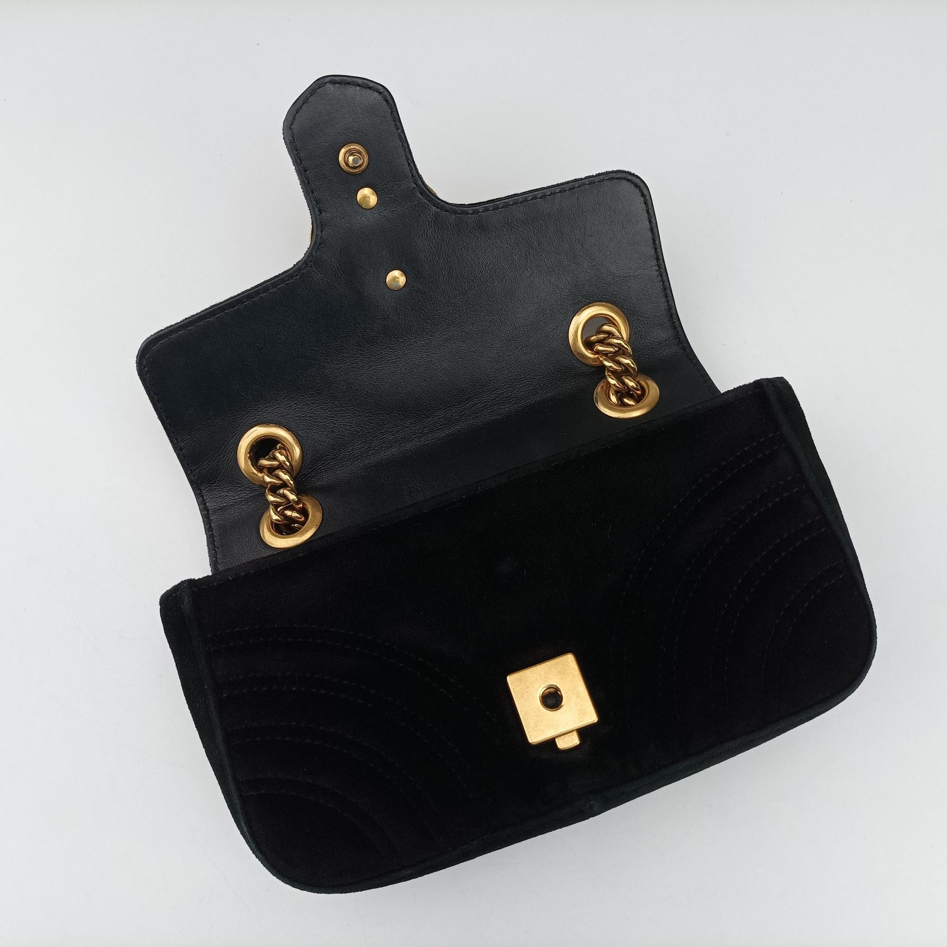 GG Marmont Black velour 446744 G021908351GGマーモント ブラック ベロア 446744 G021908351