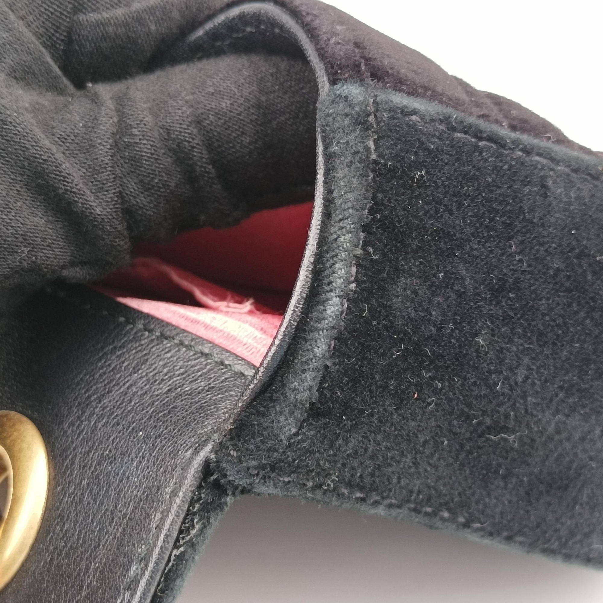GG Marmont Black velour 446744 G021908351GGマーモント ブラック ベロア 446744 G021908351
