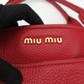 Vitello Caribu Front Zip Pocket Tote Red Leather RN0908 25ヴィテッロ カリブー フロントジップ ポケット トート レッド レザー RN0908 25