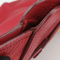 Vitello Caribu Front Zip Pocket Tote Red Leather RN0908 25ヴィテッロ カリブー フロントジップ ポケット トート レッド レザー RN0908 25