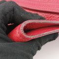 Vitello Caribu Front Zip Pocket Tote Red Leather RN0908 25ヴィテッロ カリブー フロントジップ ポケット トート レッド レザー RN0908 25