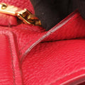 Vitello Caribu Front Zip Pocket Tote Red Leather RN0908 25ヴィテッロ カリブー フロントジップ ポケット トート レッド レザー RN0908 25