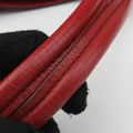 Vitello Caribu Front Zip Pocket Tote Red Leather RN0908 25ヴィテッロ カリブー フロントジップ ポケット トート レッド レザー RN0908 25