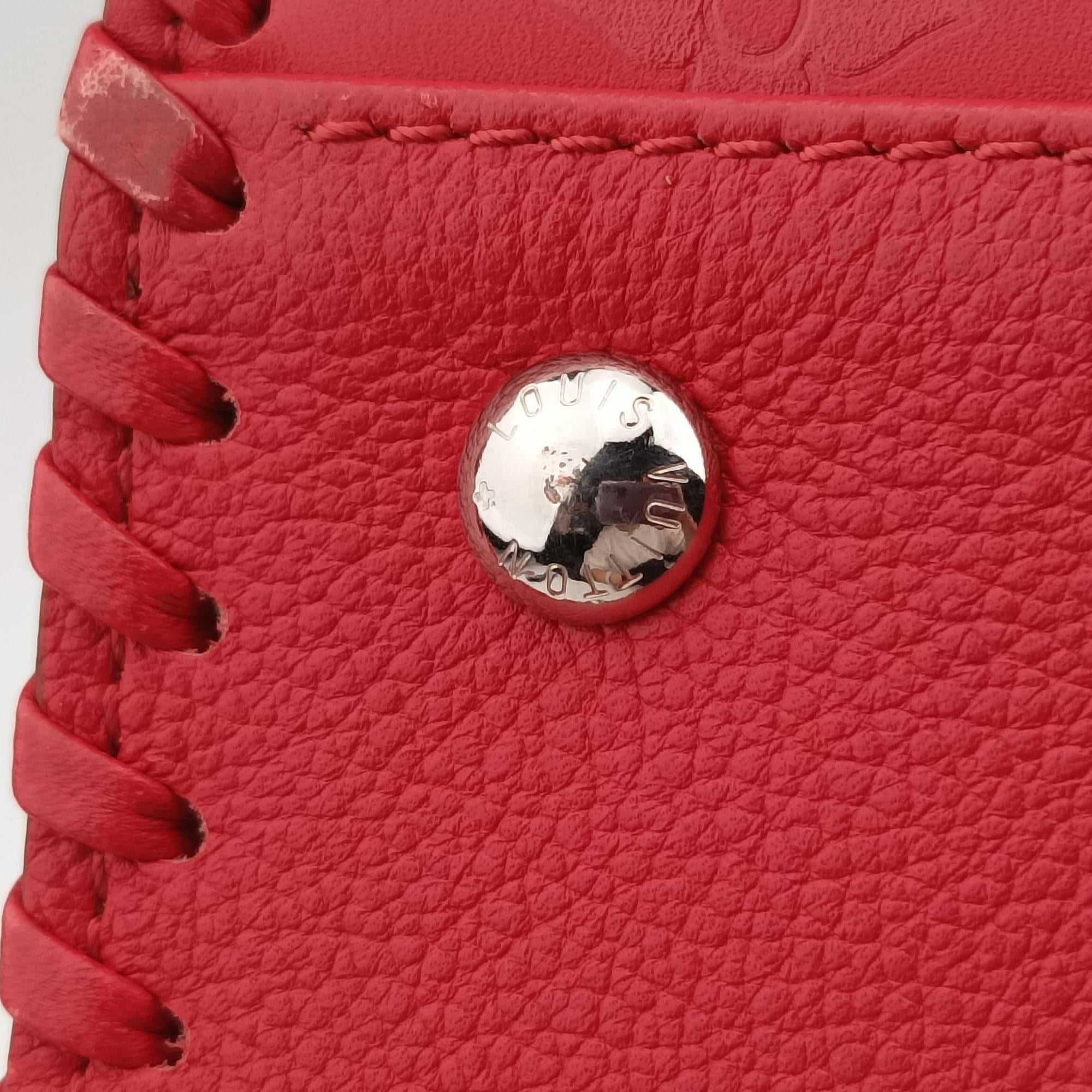 Vintage Louis Vuitton Very Zipped Tote Ruby Leather M54146 shoulderbag | stylenewstar