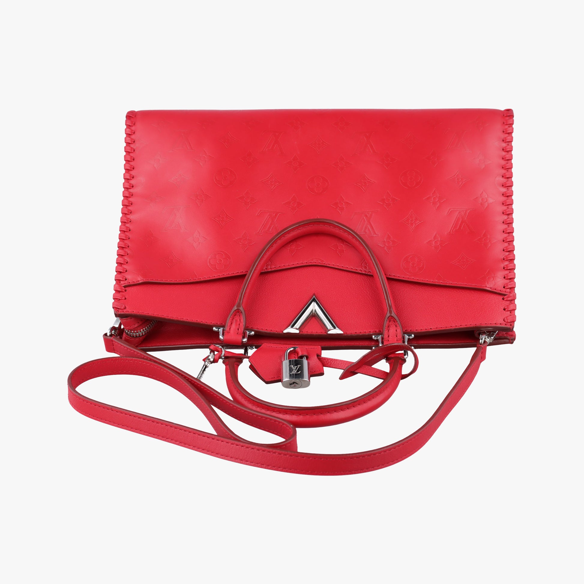Vintage Louis Vuitton Very Zipped Tote Ruby Leather M54146 shoulderbag | stylenewstar