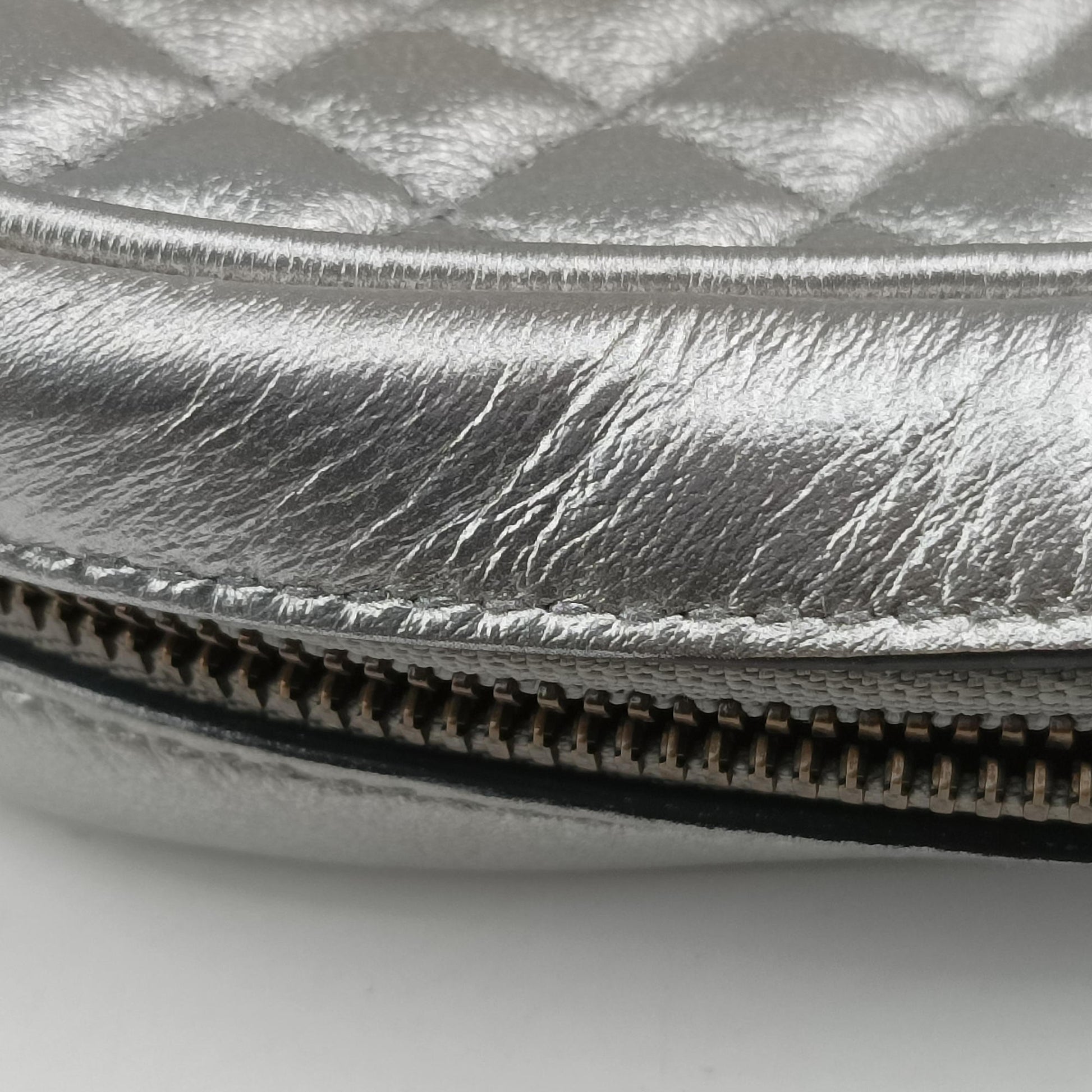 GG Marmont Pochette Silver×Green×Red Leather 541051 I025694078GGマーモント ポシェット シルバー×グリーン×レッド レザー 541051 I025694078