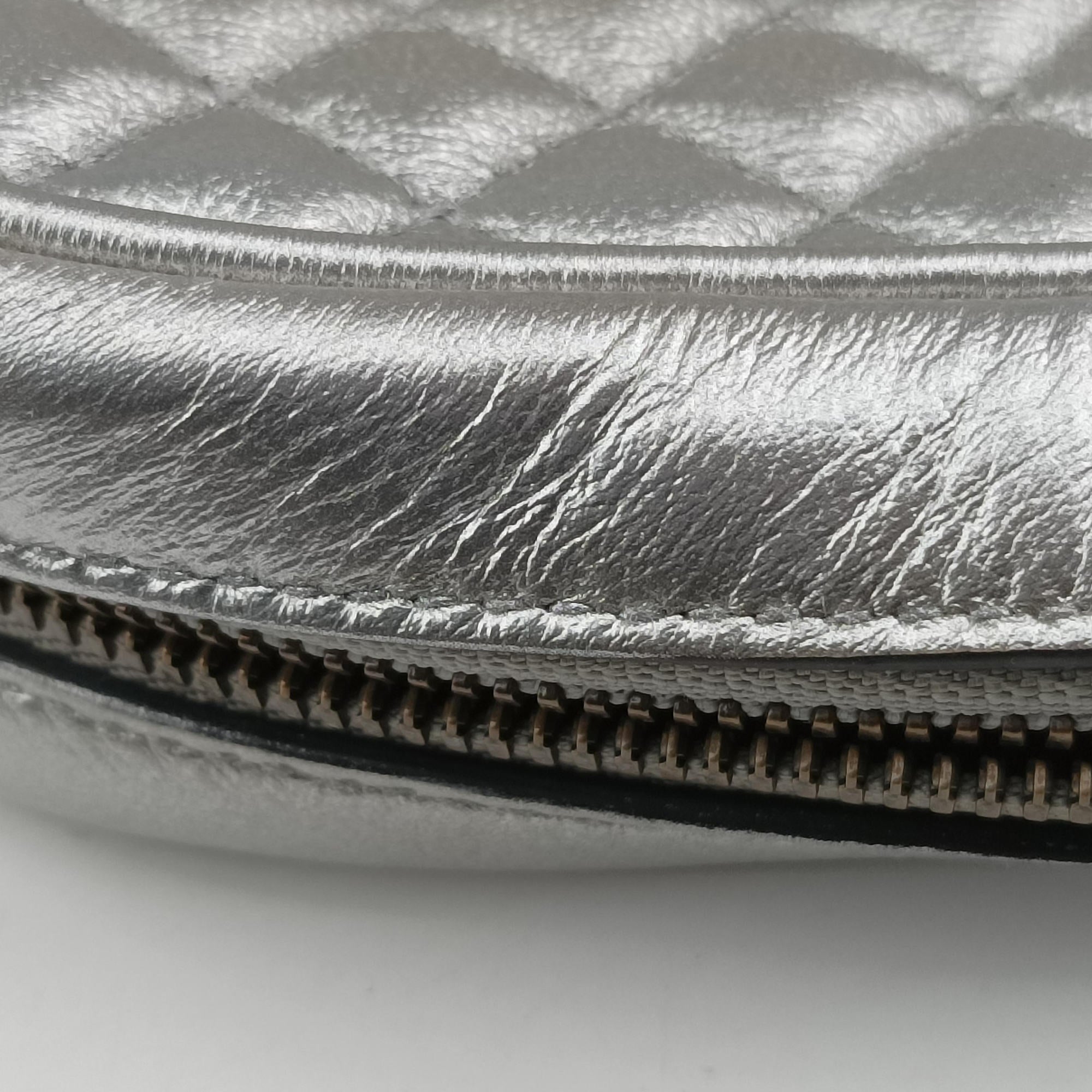 GG Marmont Pochette Silver×Green×Red Leather 541051 I025694078GGマーモント ポシェット シルバー×グリーン×レッド レザー 541051 I025694078