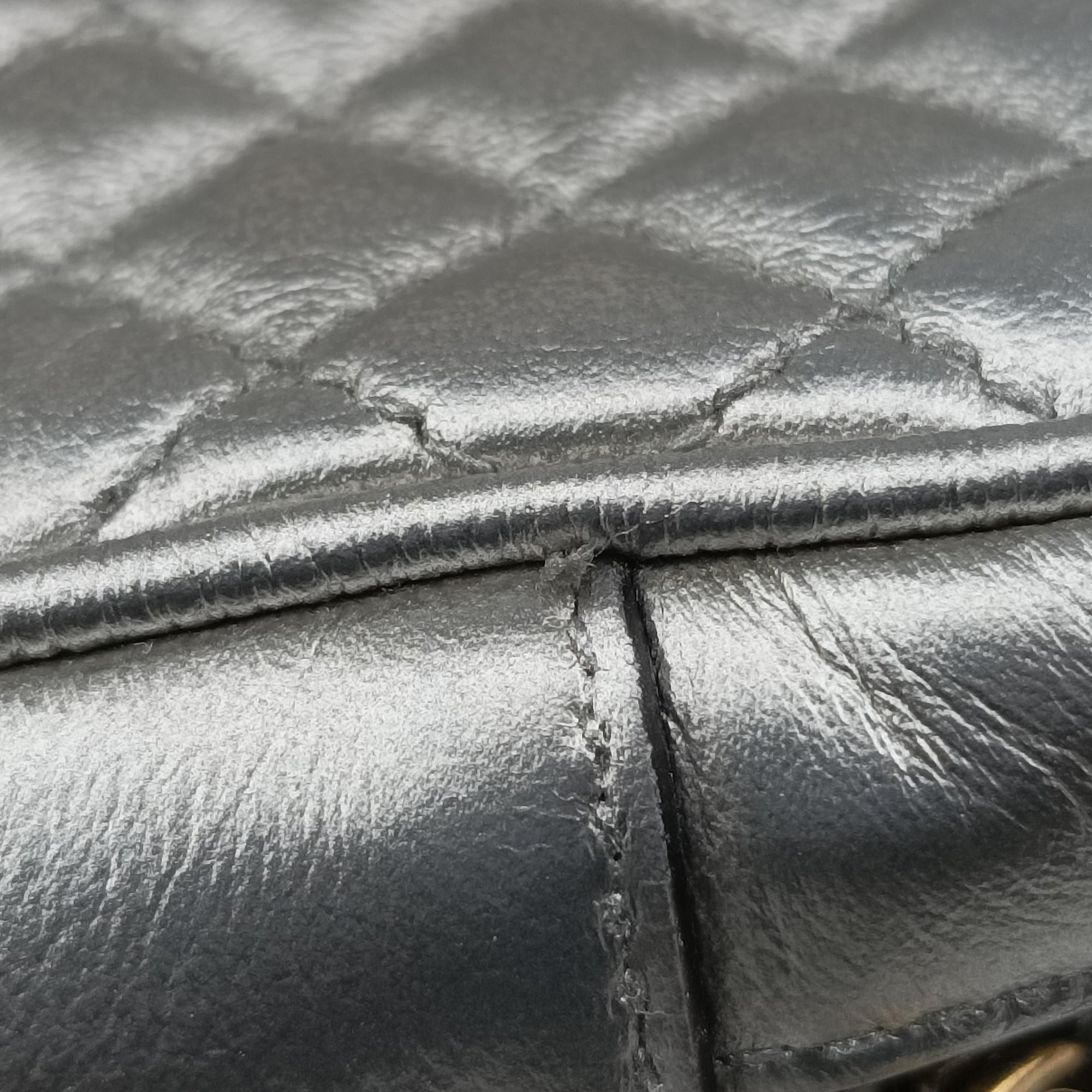GG Marmont Pochette Silver×Green×Red Leather 541051 I025694078GGマーモント ポシェット シルバー×グリーン×レッド レザー 541051 I025694078