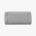 Lady Dior D-lite Grey Jacquard 50-MA-0290 IC Chipレディディオール D-lite グレー ジャガード 50-MA-0290 ICチップ