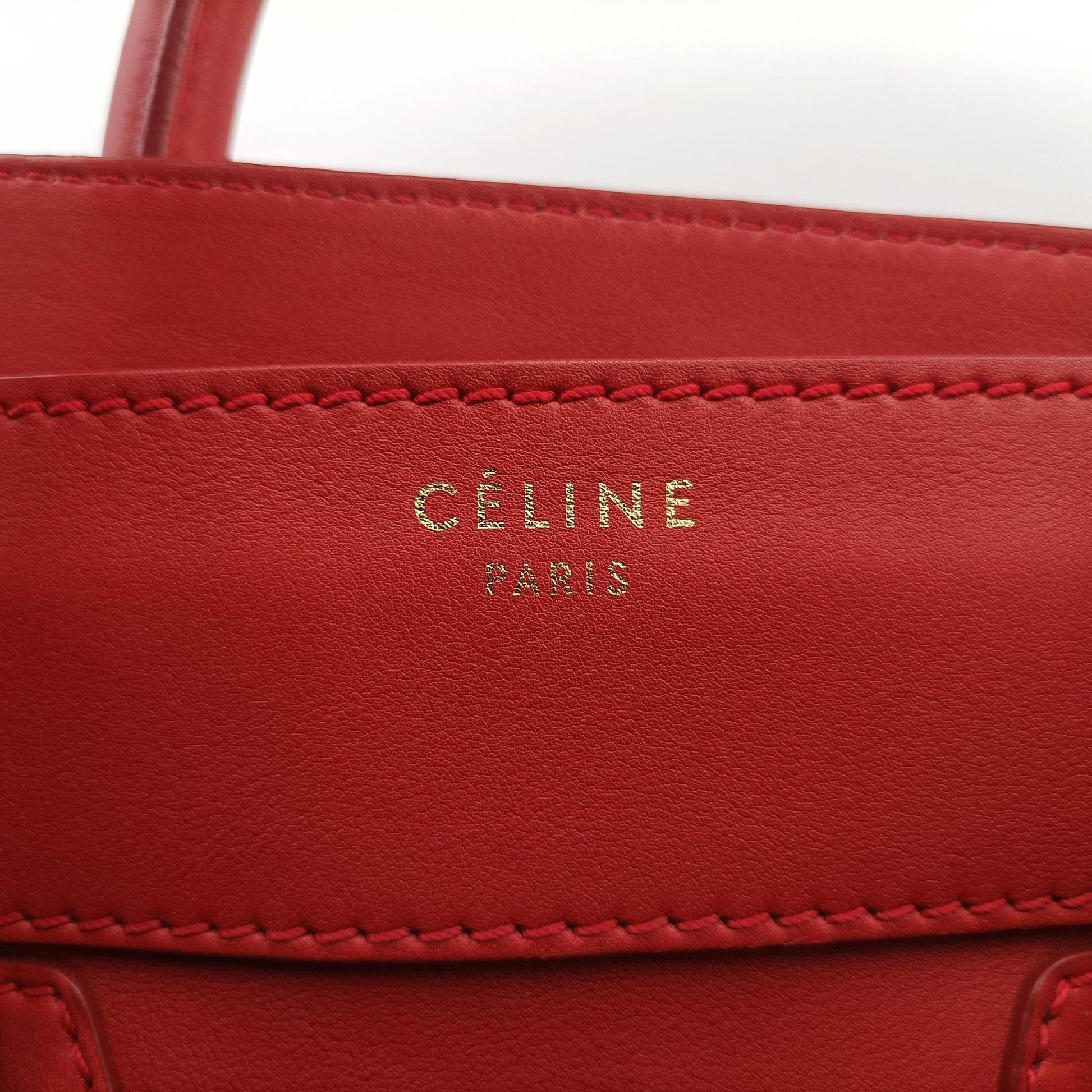 Luggage Micro shopper Red Leather F-CE-0151ラゲージマイクロショッパー レッド レザー F-CE-0151