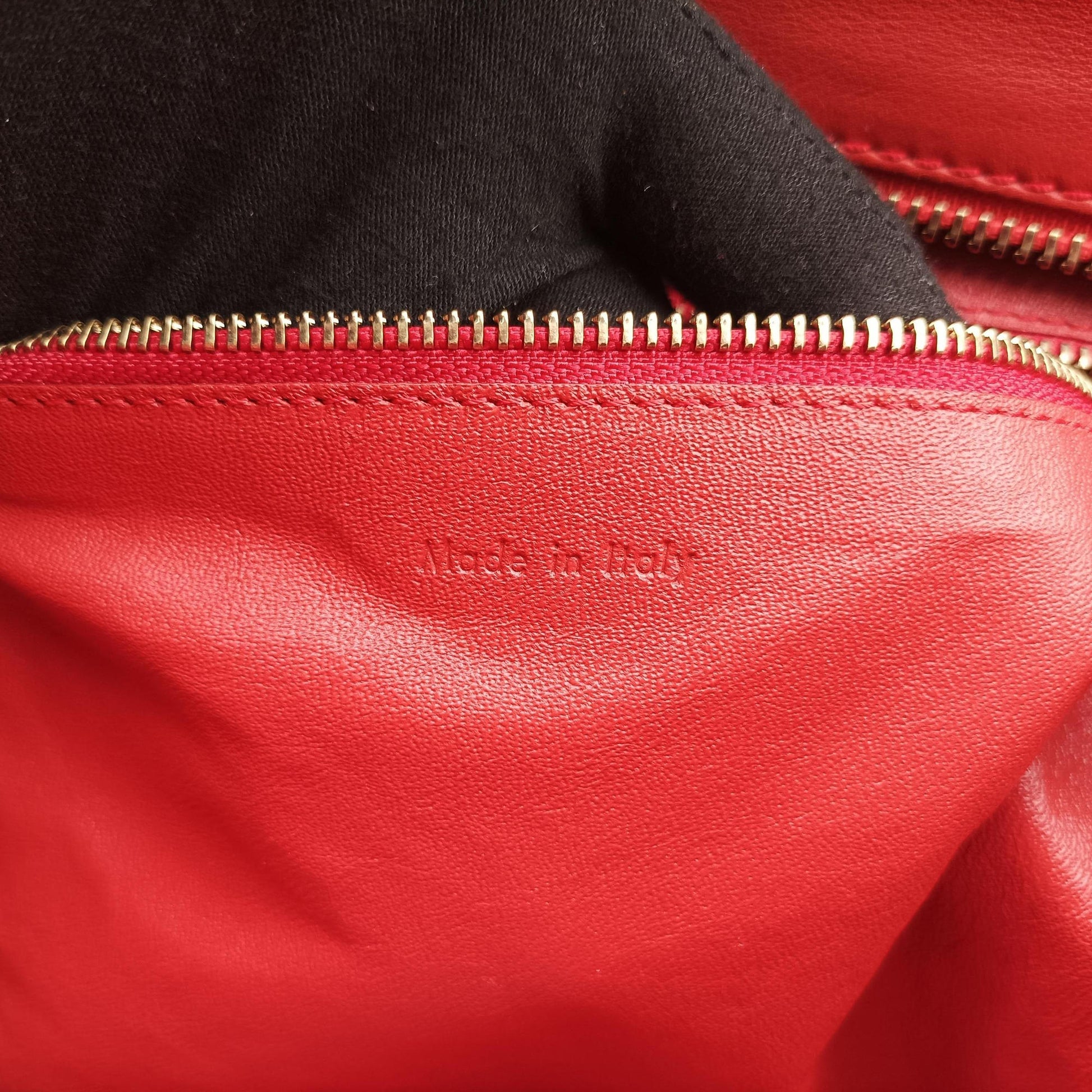 Luggage Micro shopper Red Leather F-CE-0151ラゲージマイクロショッパー レッド レザー F-CE-0151