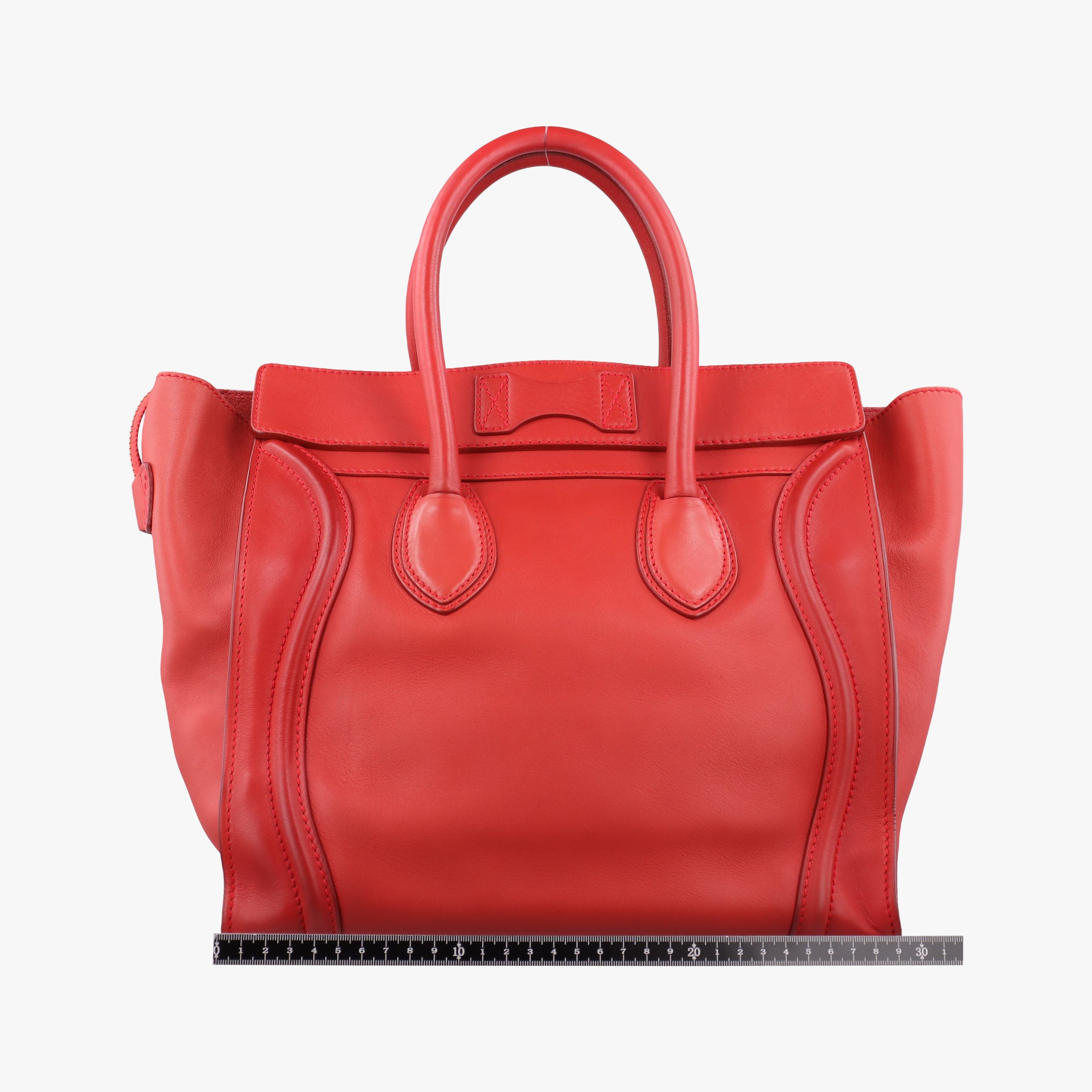 Luggage Micro shopper Red Leather F-CE-0151ラゲージマイクロショッパー レッド レザー F-CE-0151