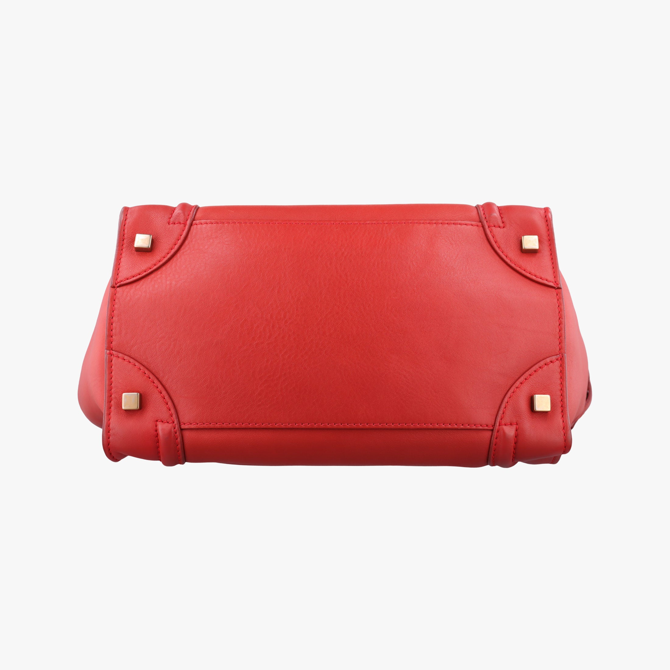 Luggage Micro shopper Red Leather F-CE-0151ラゲージマイクロショッパー レッド レザー F-CE-0151