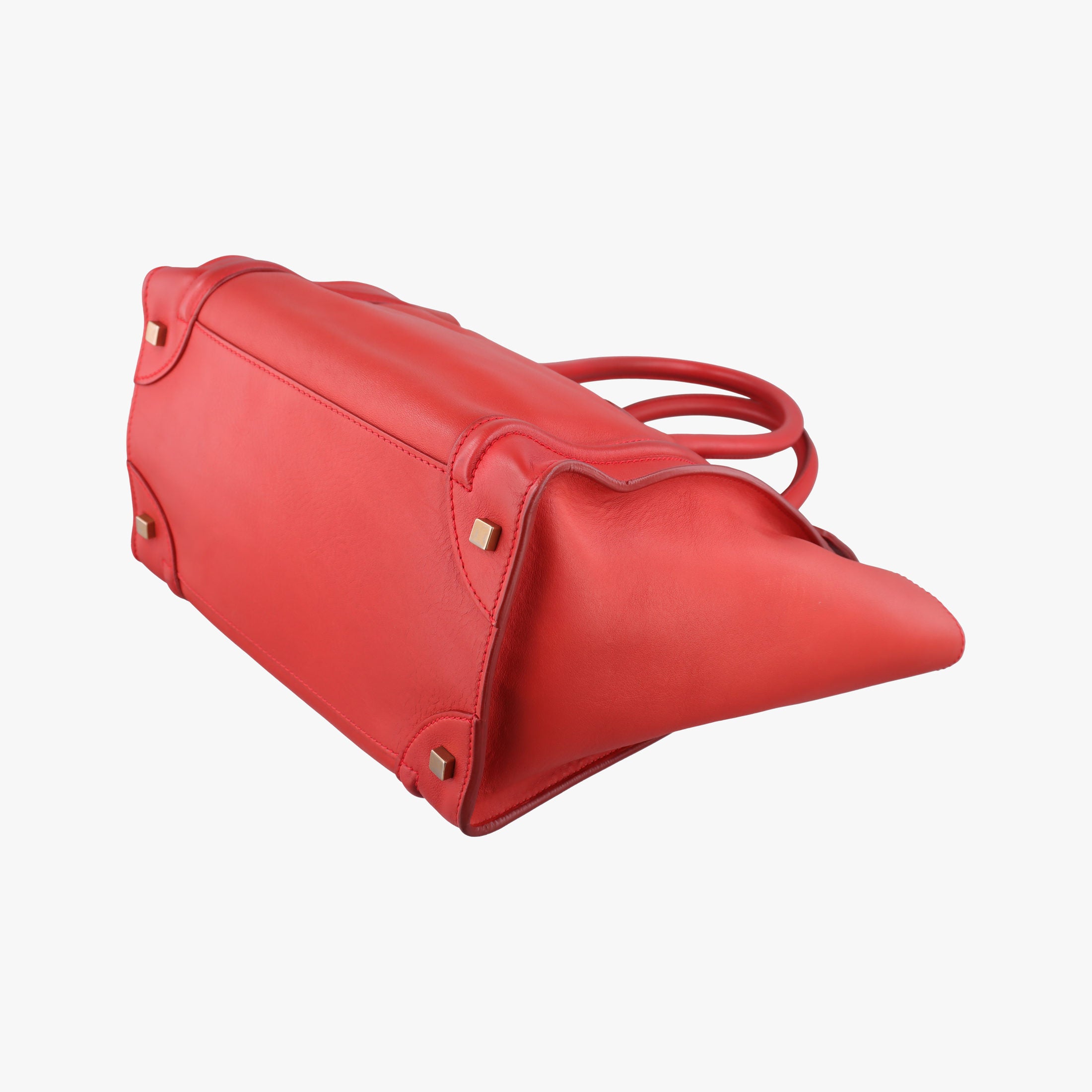 Luggage Micro shopper Red Leather F-CE-0151ラゲージマイクロショッパー レッド レザー F-CE-0151