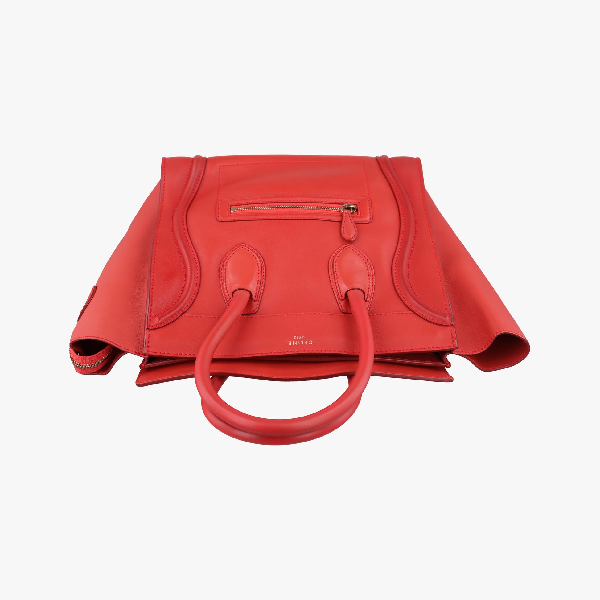Luggage Micro shopper Red Leather F-CE-0151ラゲージマイクロショッパー レッド レザー F-CE-0151