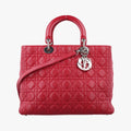Lady Dior Red lambskin 08-MA-0161レディディオール レッド ラムスキン 08-MA-0161