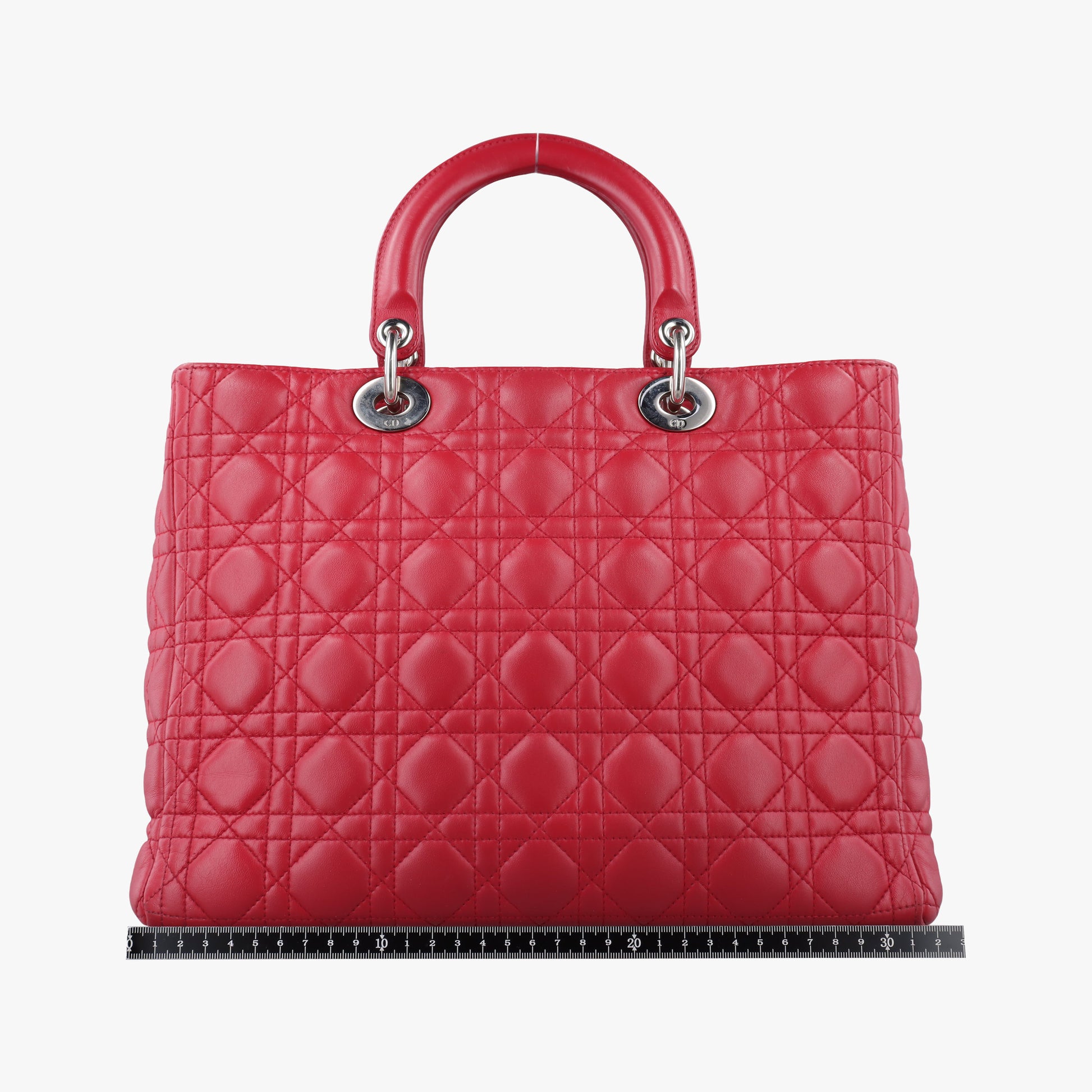 Lady Dior Red lambskin 08-MA-0161レディディオール レッド ラムスキン 08-MA-0161
