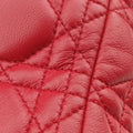 Lady Dior Red lambskin 08-MA-0161レディディオール レッド ラムスキン 08-MA-0161