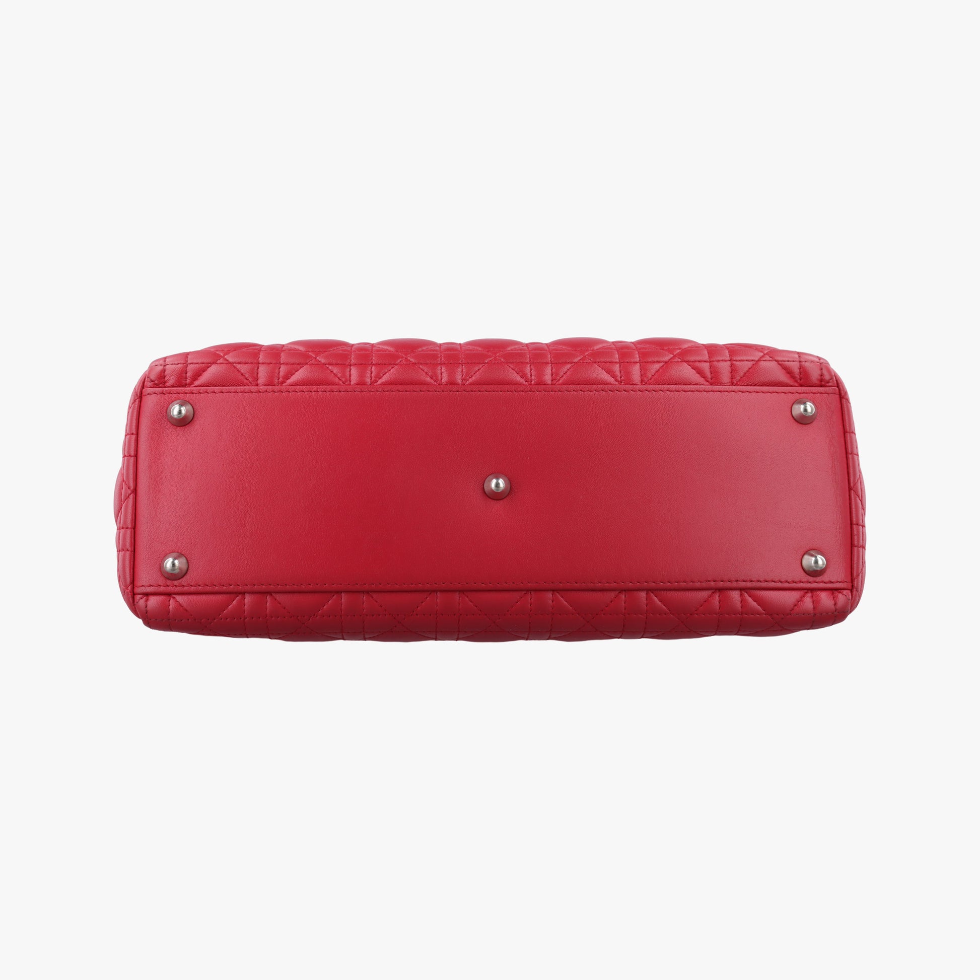 Lady Dior Red lambskin 08-MA-0161レディディオール レッド ラムスキン 08-MA-0161
