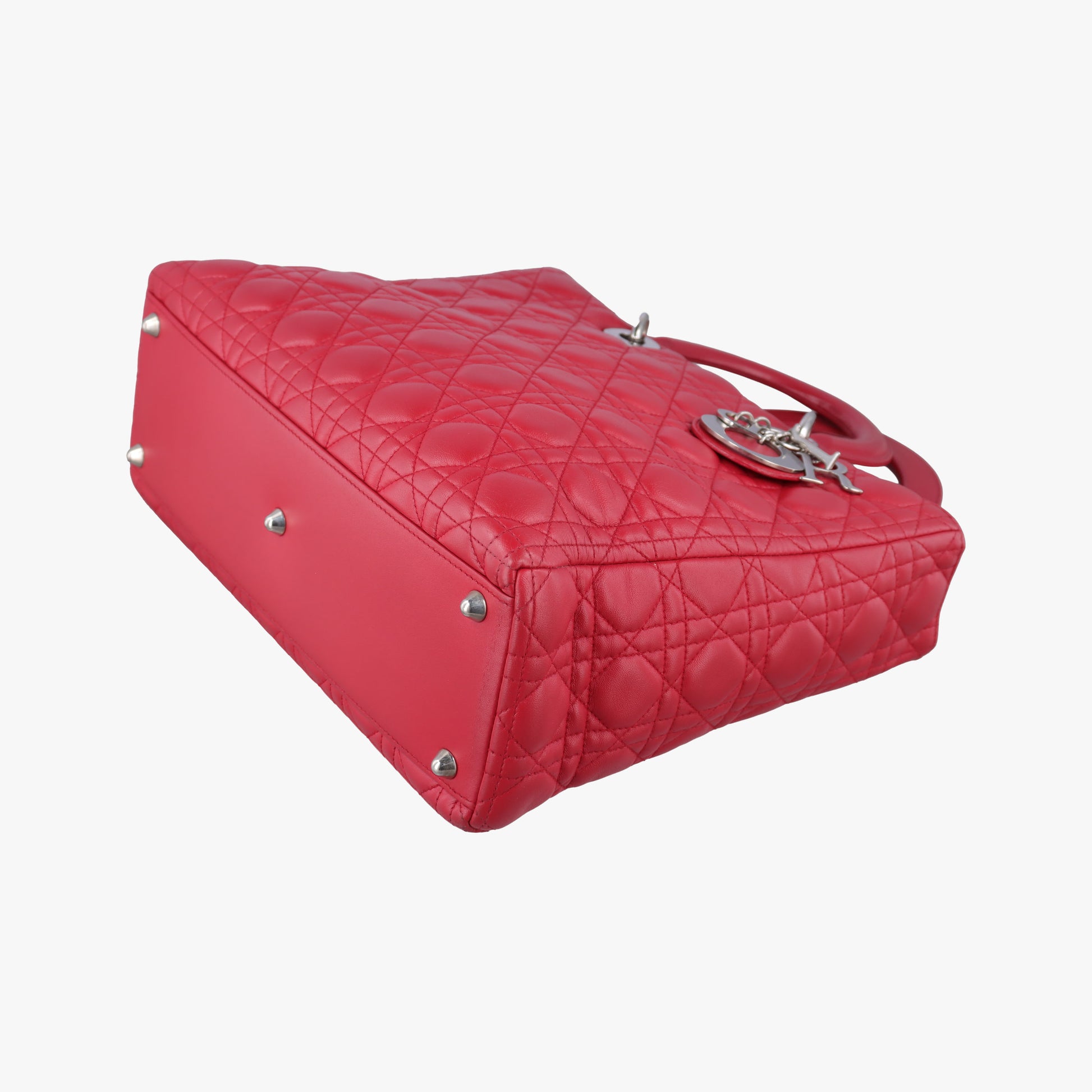 Lady Dior Red lambskin 08-MA-0161レディディオール レッド ラムスキン 08-MA-0161