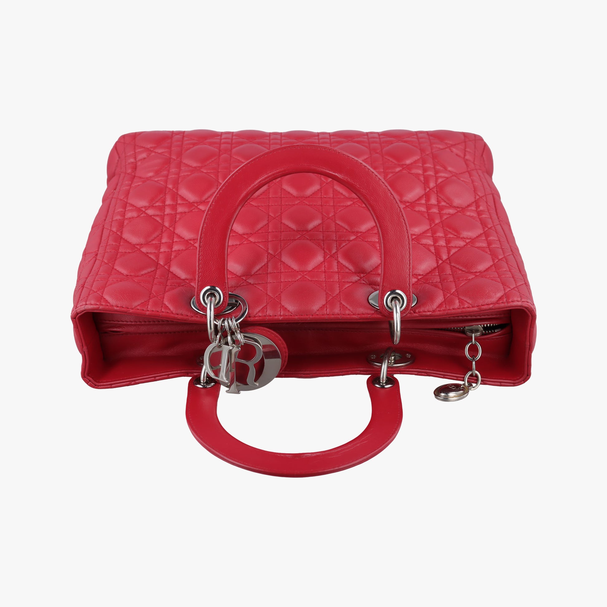 Lady Dior Red lambskin 08-MA-0161レディディオール レッド ラムスキン 08-MA-0161