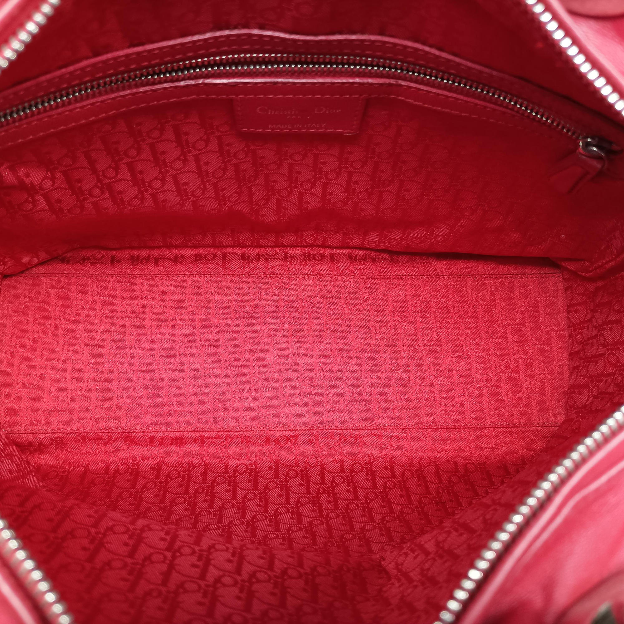 Lady Dior Red lambskin 08-MA-0161レディディオール レッド ラムスキン 08-MA-0161