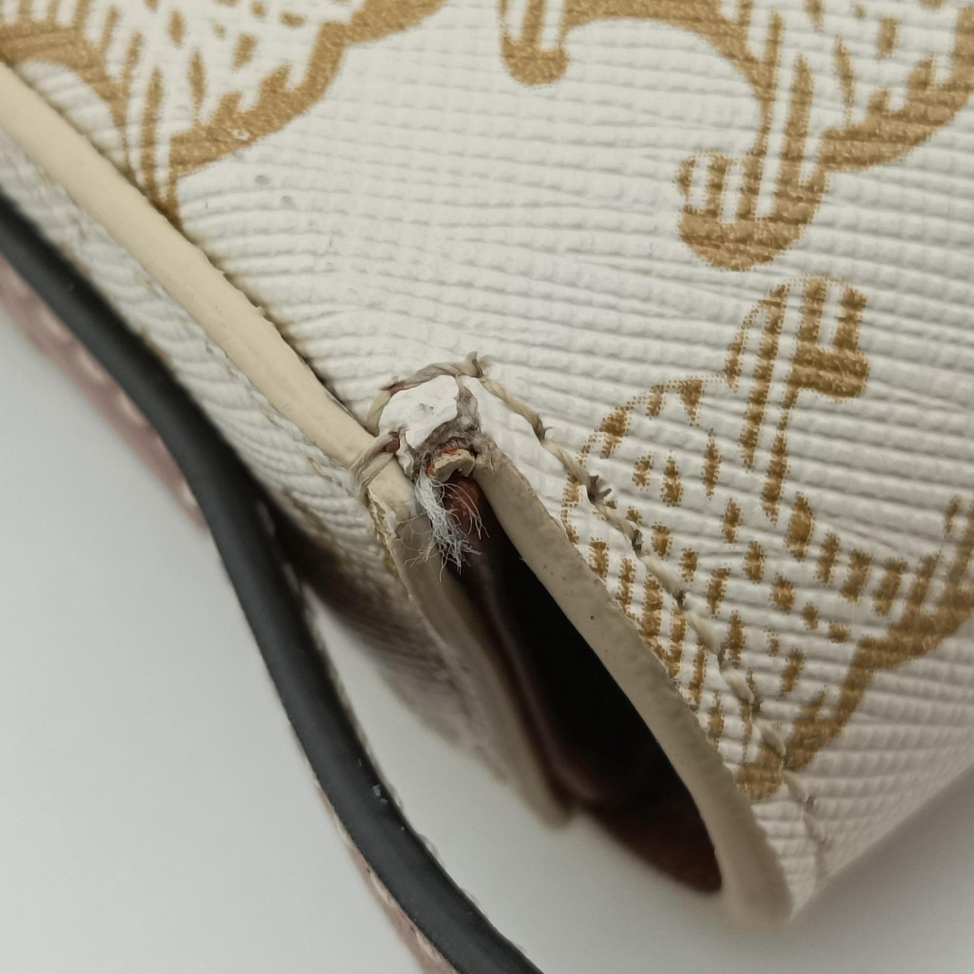 Claude Triomphe White PVC coated canvas Lot number unknownクロード トリオンフ ホワイト PVCコーティングキャンバス 製番不明