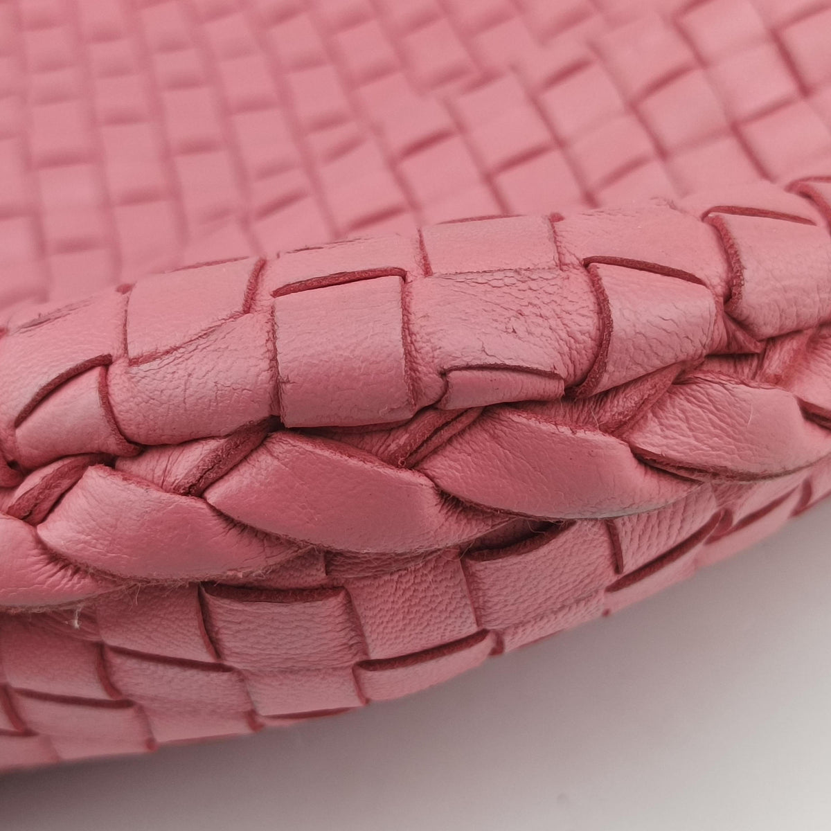 Vintage Bottega Veneta Intrecciato Pink lambskin  shoulderbag | stylenewstar