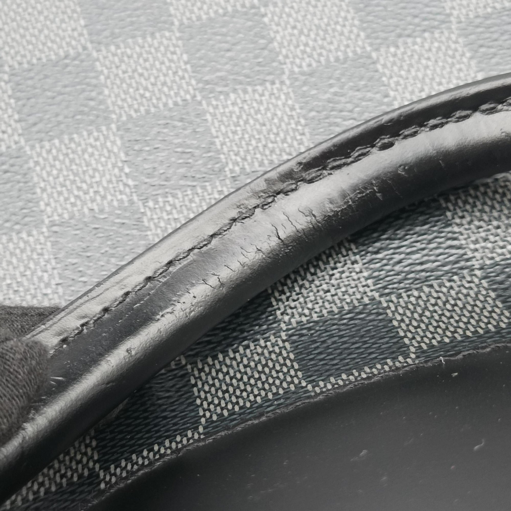 Porte-Documents Jour NM Noir Damier Graphite N48260 CA4119ポルトドキュマンジュール PDJ NM ノワール ダミエ グラフィット N48260 CA4119