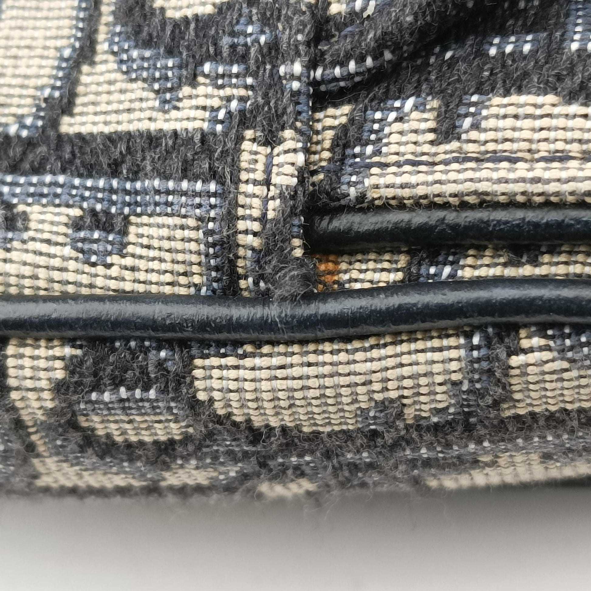 saddle Navy Jacquard×Leather 21-BO-1210サドル ネイビー ジャガード×レザー 21-BO-1210
