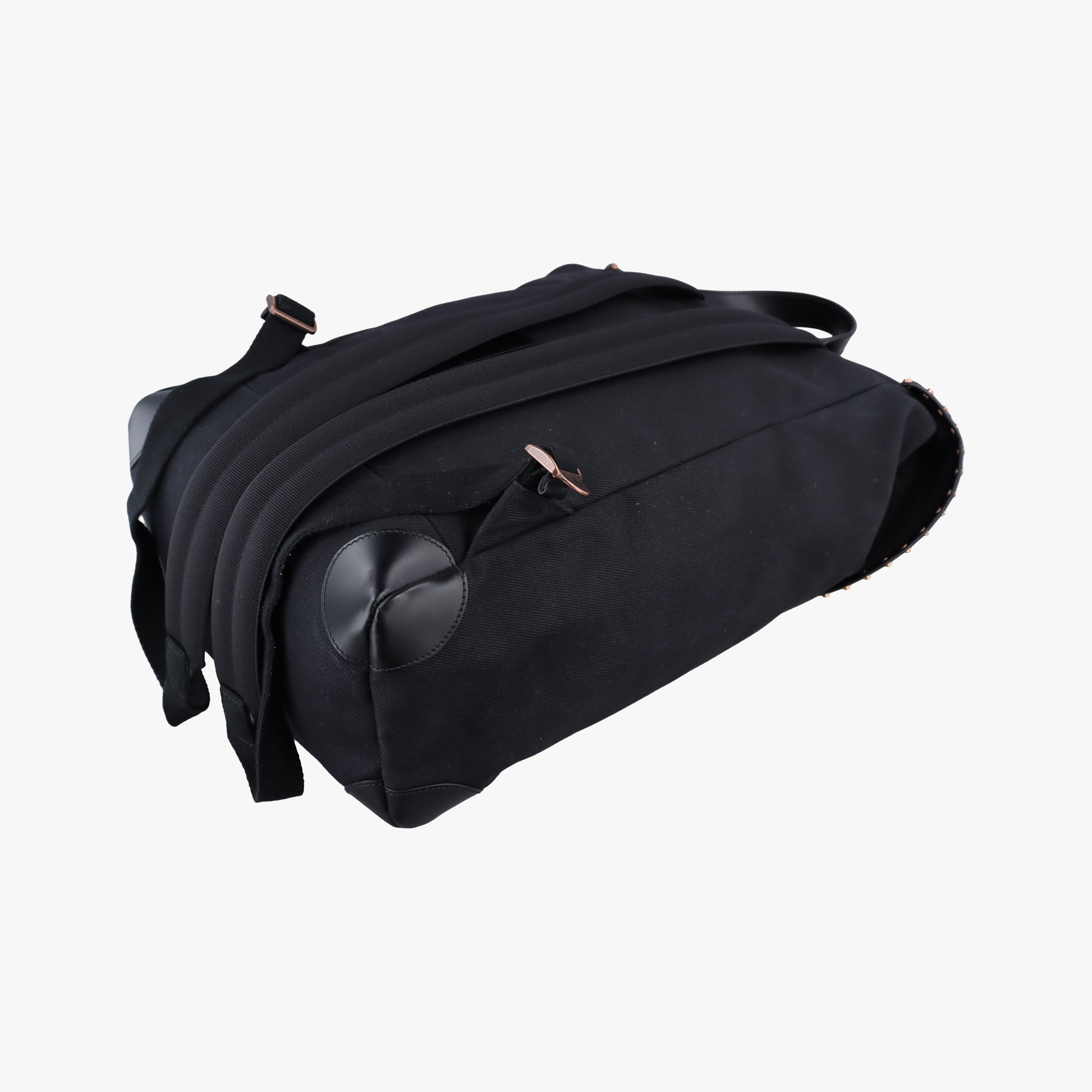RiderBlackCanvas × Calfskin Leather ZE F 0156ライダーブラックキャンバス × カーフレザーZE F 0156