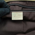 Pre-owned Gucci Abbey D-Ring Golden×Brown Leather×canvas 189931 handbag | stylenewstar