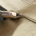 Pre-owned Gucci Abbey D-Ring Golden×Brown Leather×canvas 189931 handbag | stylenewstar