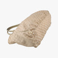 Pre-owned Gucci Abbey D-Ring Golden×Brown Leather×canvas 189931 handbag | stylenewstar