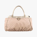 Vintage Gucci Abbey D-Ring Golden × Beige canvas×leather 190248 handbag | stylenewstar