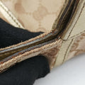 Vintage Gucci Abbey D-Ring Golden × Beige canvas×leather 190248 handbag | stylenewstar