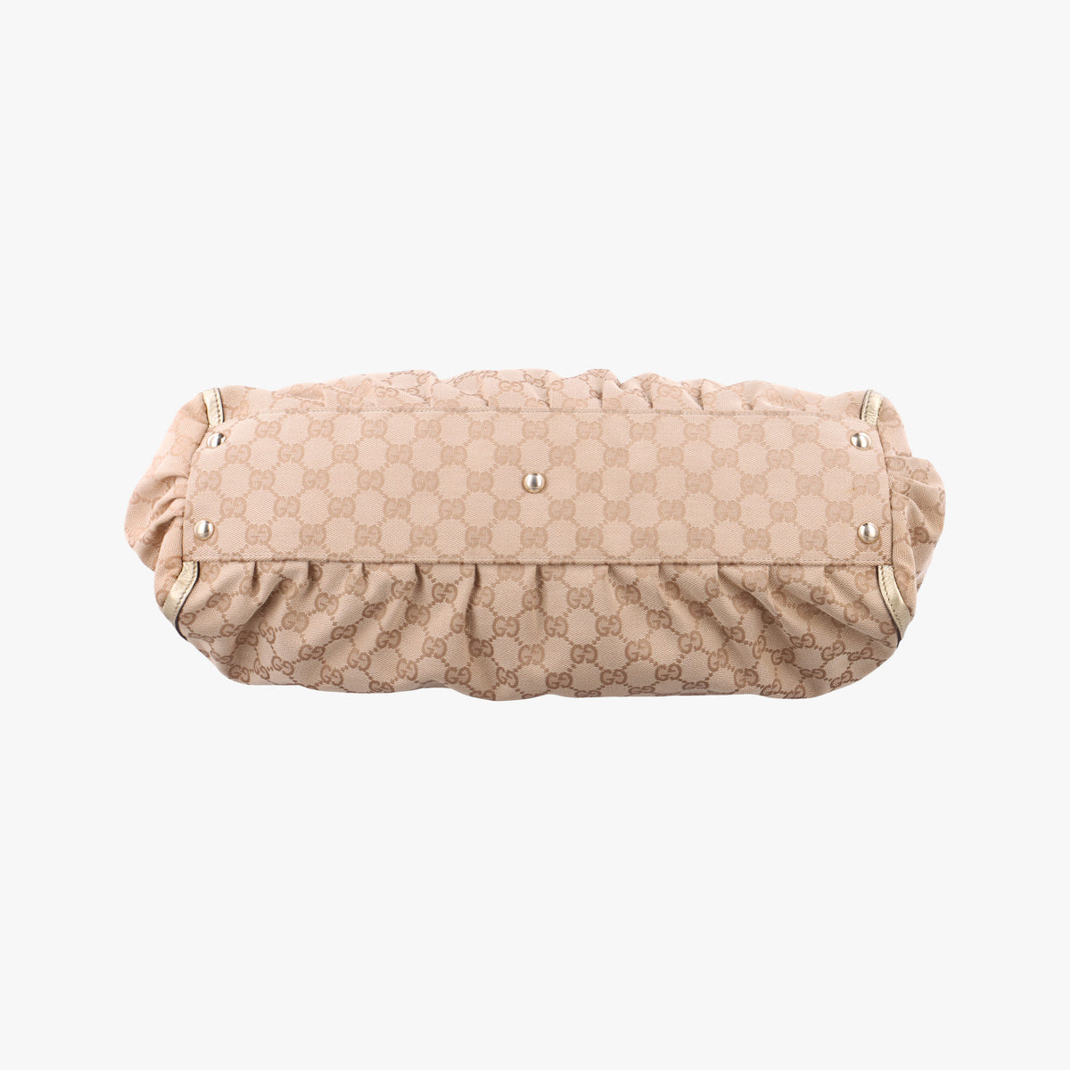 Vintage Gucci Abbey D-Ring Golden × Beige canvas×leather 190248 handbag | stylenewstar