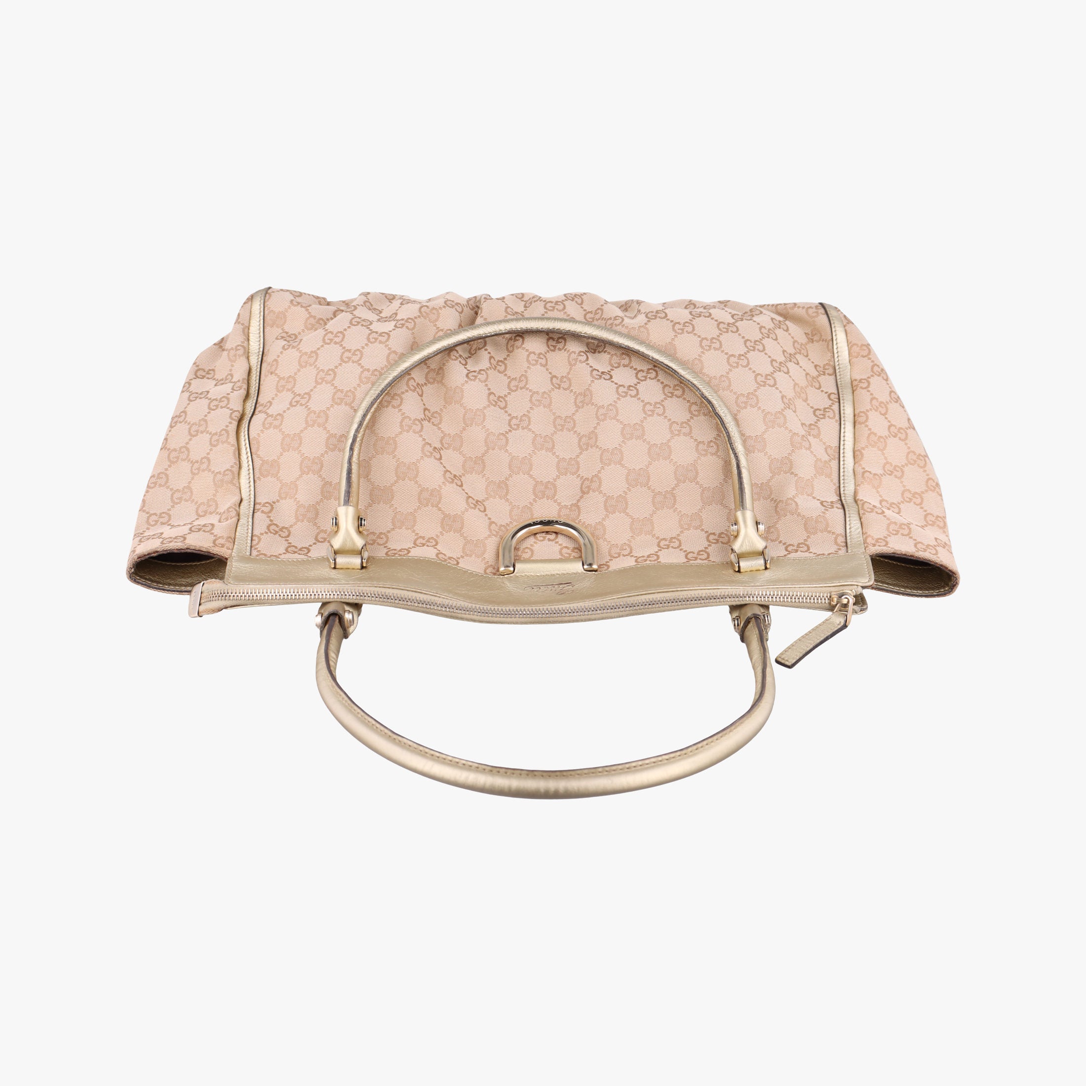 Vintage Gucci Abbey D-Ring Golden × Beige canvas×leather 190248 handbag | stylenewstar