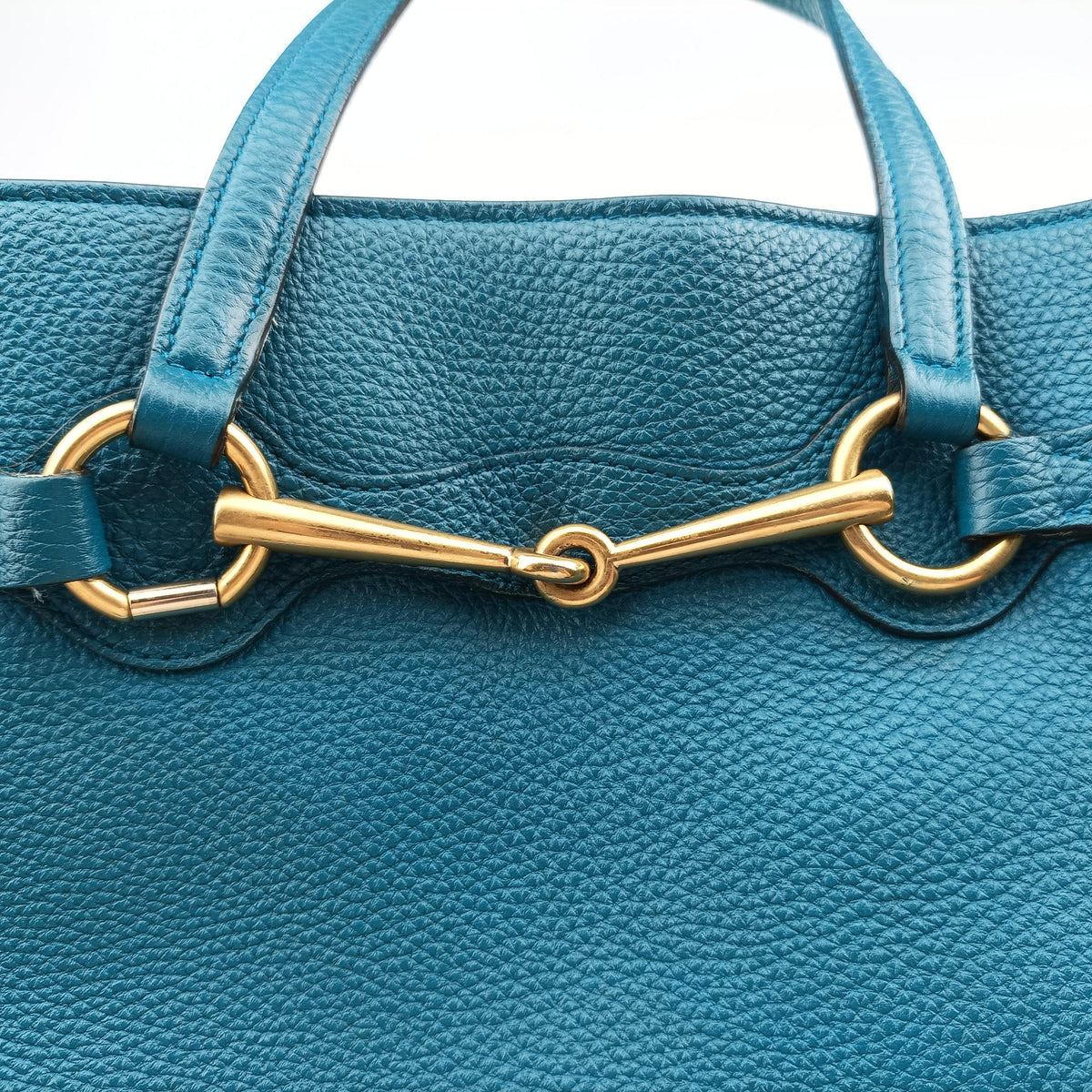 Vintage Gucci Bright Bit Blue Leather 353117 shoulderbag | stylenewstar