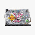 Mini Soft Trunk White×multicolor Monogram Comics M82008 IC Chipミニソフトトランク ホワイト×マルチカラー モノグラムコミック M82008 ICチップ