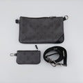 Trio Messenger Gris Monogram Shadow M46603 TJ2290 IC Chipトリオ メッセンジャー グリ モノグラム シャドウ M46603 TJ2290 ICチップ