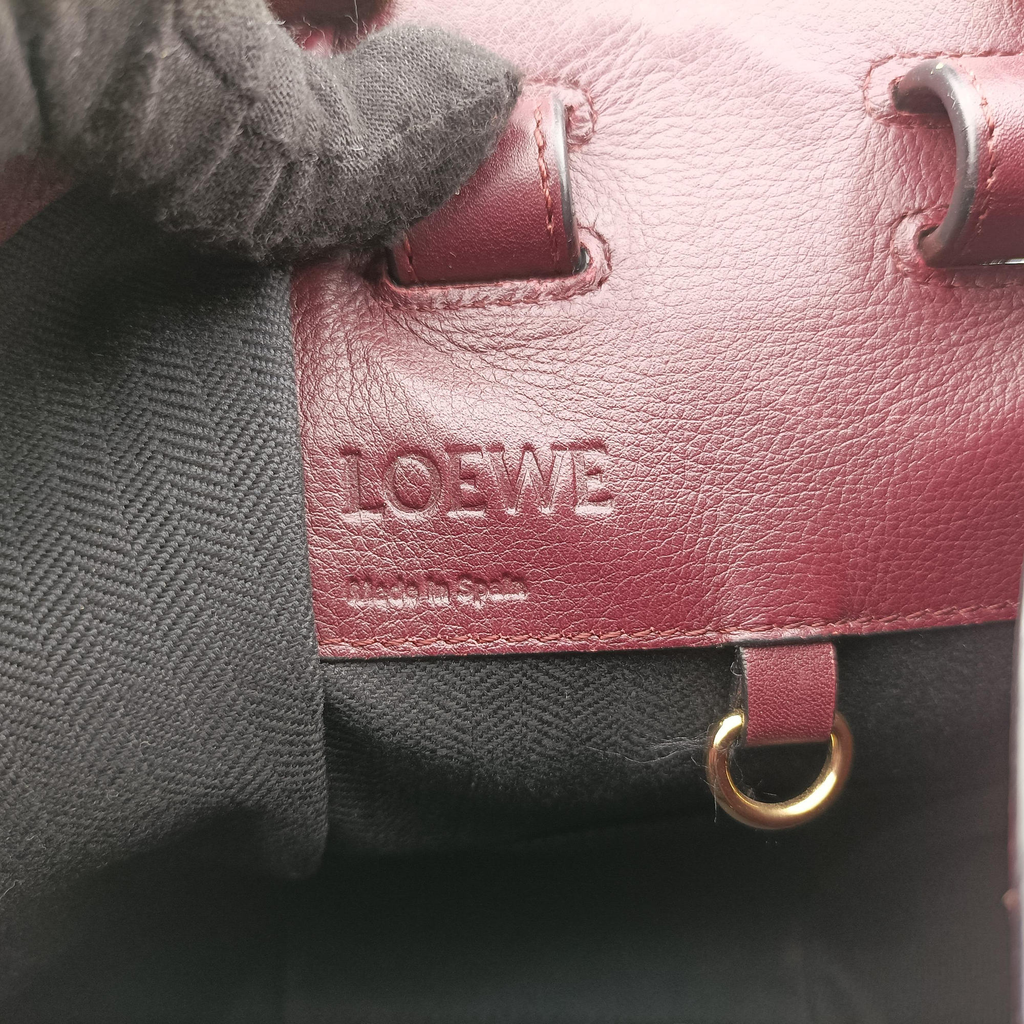 hammock Red×burgundy leather 061703ハンモック レッド×ワインレッド レザー 061703