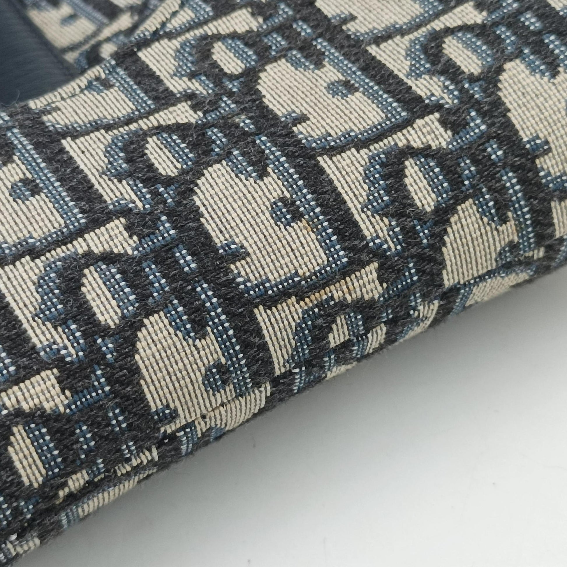 Saddle Navy×grey Jacquard × Leather 03-RU-0178サドル ネイビー×グレー ジャガード×レザー 03-RU-0178